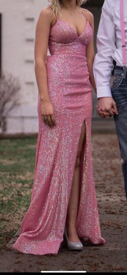 Sherri Hill Pink Size 00 Black Tie A-line Dress on Queenly