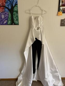White Size 00 Jumpsuit Dress on Queenly