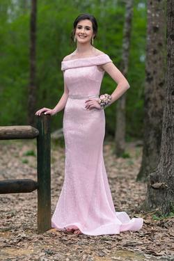 Jovani Light Pink Size 0 Jewelled Sequin Mermaid Dress on Queenly