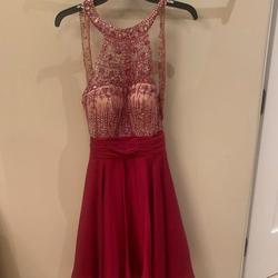 Sherri Hill  Red Size 4 A-line Dress on Queenly