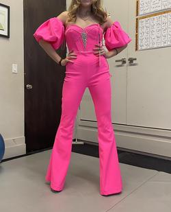 Ashley Lauren Pink Size 6 Pageant Jumpsuit Dress on Queenly