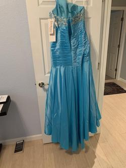 Tony Bowls Blue Size 10 Teal Mermaid Dress on Queenly