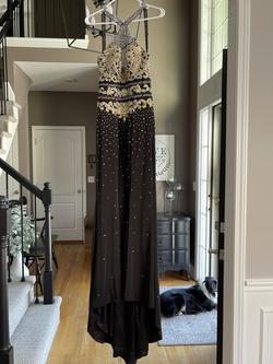 Johnathan Kayne Black Size 6 A-line Dress on Queenly