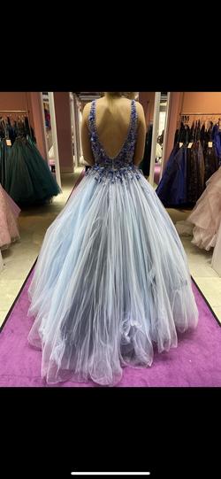 Jovani Light Blue Size 0 Ball gown on Queenly