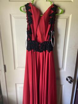Tony Bowls Red Size 6 Floor Length Train Dress on Queenly