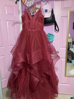 Camille La Vie Red Size 4 Quinceanera Ball gown on Queenly