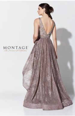 Montage Nude Size 12 Flare Plus Size Tulle Train Dress on Queenly