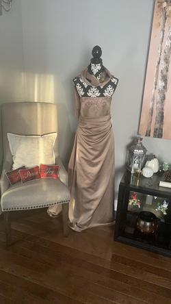 Davids Bridal Multicolor Size 12 Silk Ball gown on Queenly