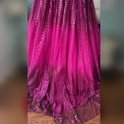 Jovani Pink Size 14 Sweetheart Ombre Pattern Pageant Ball gown on Queenly