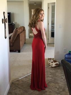 Sherri Hill Red Size 2 Prom Straight Dress on Queenly