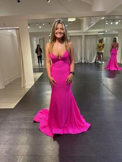 Sherri Hill Hot Pink Size 0 Straight Dress on Queenly