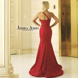 Jessica Angel Red Size 12 Side slit Dress on Queenly