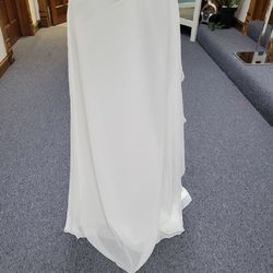 Style 2639 Mary's Bridal White Size 10 $300 Tall Height A-line Dress on Queenly