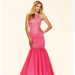 Style 98058 Mori Lee Pink Size 4 Sequin Homecoming Jewelled Mermaid Dress on Queenly