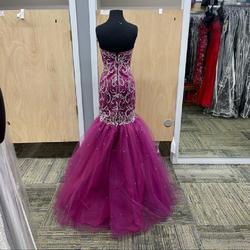 Style 99132 Morilee Purple Size 4 Sweetheart Mermaid Dress on Queenly