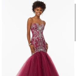 Style 99132 Morilee Purple Size 4 Sweetheart Mermaid Dress on Queenly