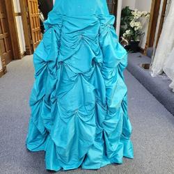 Style 8433 Morilee Blue Size 6 Homecoming Straight Ball gown on Queenly