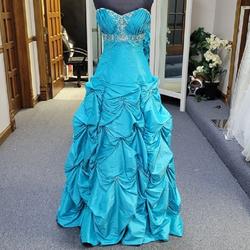 Style 8433 Morilee Blue Size 6 Homecoming Straight Ball gown on Queenly