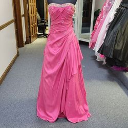 Style 3959 Mystique Hot Pink Size 6 3959 Tall Height Ball gown on Queenly
