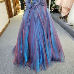 Style 14516 Panoply Multicolor Size 8 Purple Straight Corset Ball gown on Queenly