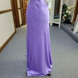 Style P20832 Precious Formals Purple Size 6 Floor Length A-line Dress on Queenly