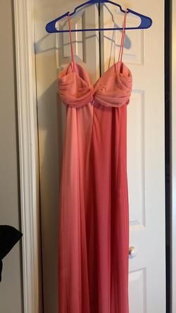 Jump Pink Size 10 Black Tie Prom A-line Dress on Queenly