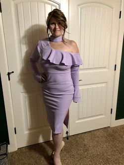 Purple Size 10 A-line Dress on Queenly