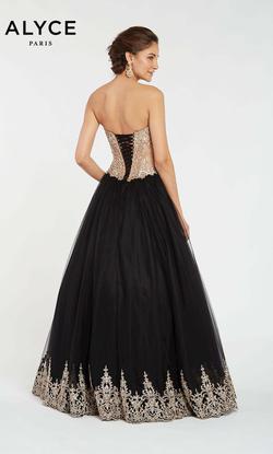 Style 1402 Alyce Paris  Multicolor Size 0 Sheer Pageant Ball gown on Queenly