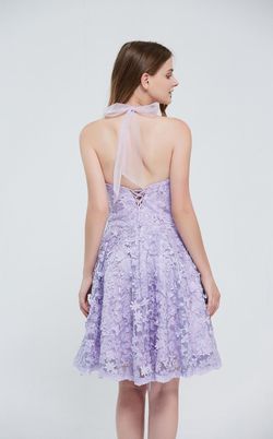 Style Montana Jadore Purple Size 14 Halter Floor Length Straight Dress on Queenly