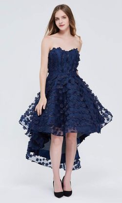Style Cordelia Jadore Navy Blue Size 18 Midi Homecoming Cocktail Dress on Queenly