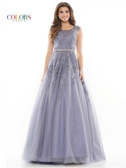 Style 2744 Colors Silver Size 16 Tulle Sweetheart Lace A-line Dress on Queenly