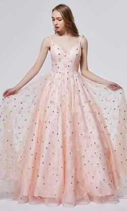 Style J19006 Jadore Pink Size 12 A-line Straight Dress on Queenly