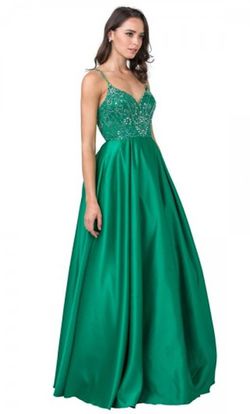 Style CL2454 Coya Green Size 14 Straight Sweetheart A-line Dress on Queenly