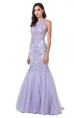 Style CL2368 Coya Purple Size 6 Mermaid Dress on Queenly