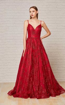 Style J18002 Jadore Red Size 10 Prom A-line Dress on Queenly