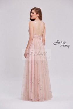Style Lauren Jadore Pink Size 12 Prom Tulle Tall Height Straight Dress on Queenly