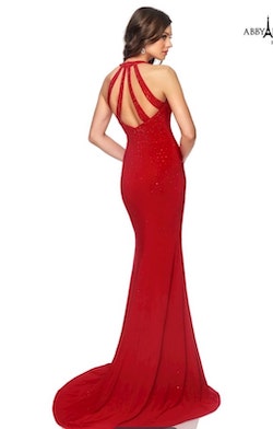 Style 981010 Lucci Lu Red Size 6 Straight Dress on Queenly