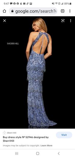 Sherri Hill Purple Size 2 Floor Length Straight Dress on Queenly