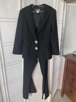 Jovani Black Size 14 Plus Size Jumpsuit Dress on Queenly