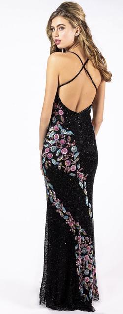 Primavera Multicolor Size 00 Black Tie Prom Pageant Straight Dress on Queenly