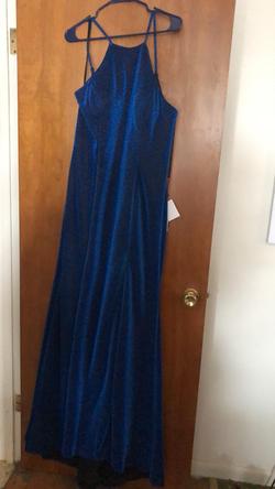Alyce Blue Size 18 Jersey Plus Size Spaghetti Strap Straight Dress on Queenly