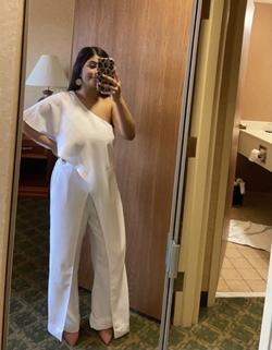 Venus White Size 6 Jumpsuit Dress on Queenly