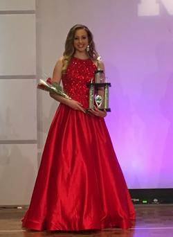 Sherri Hill Red Size 4 Halter Ball gown on Queenly