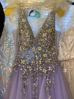 Jovani Purple Size 8 Ball gown on Queenly