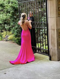 Sherri Hill Pink Size 4 Train Dress on Queenly