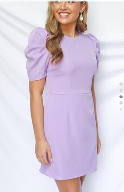 Crowned Swan Purple Size 6 Midi Interview Cocktail Dress on Queenly
