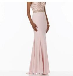 Mori Lee Pink Size 6 Train Dress on Queenly