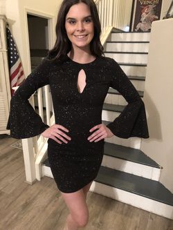 Jovani Black Size 0 Sequined 50 Off Euphoria Cocktail Dress on Queenly
