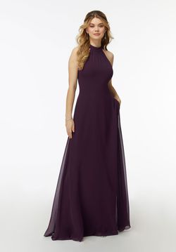 Style 21737 Morilee Purple Size 18 Plus Size Military Keyhole Straight Dress on Queenly