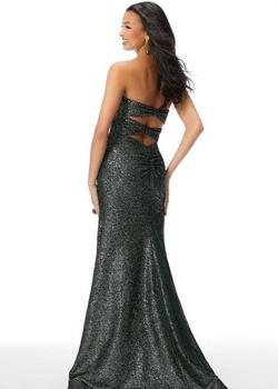 Style 46042 Morilee Black Size 0 Strapless Sweetheart Straight Dress on Queenly